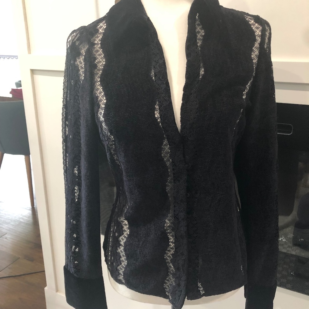 Zara velvet top